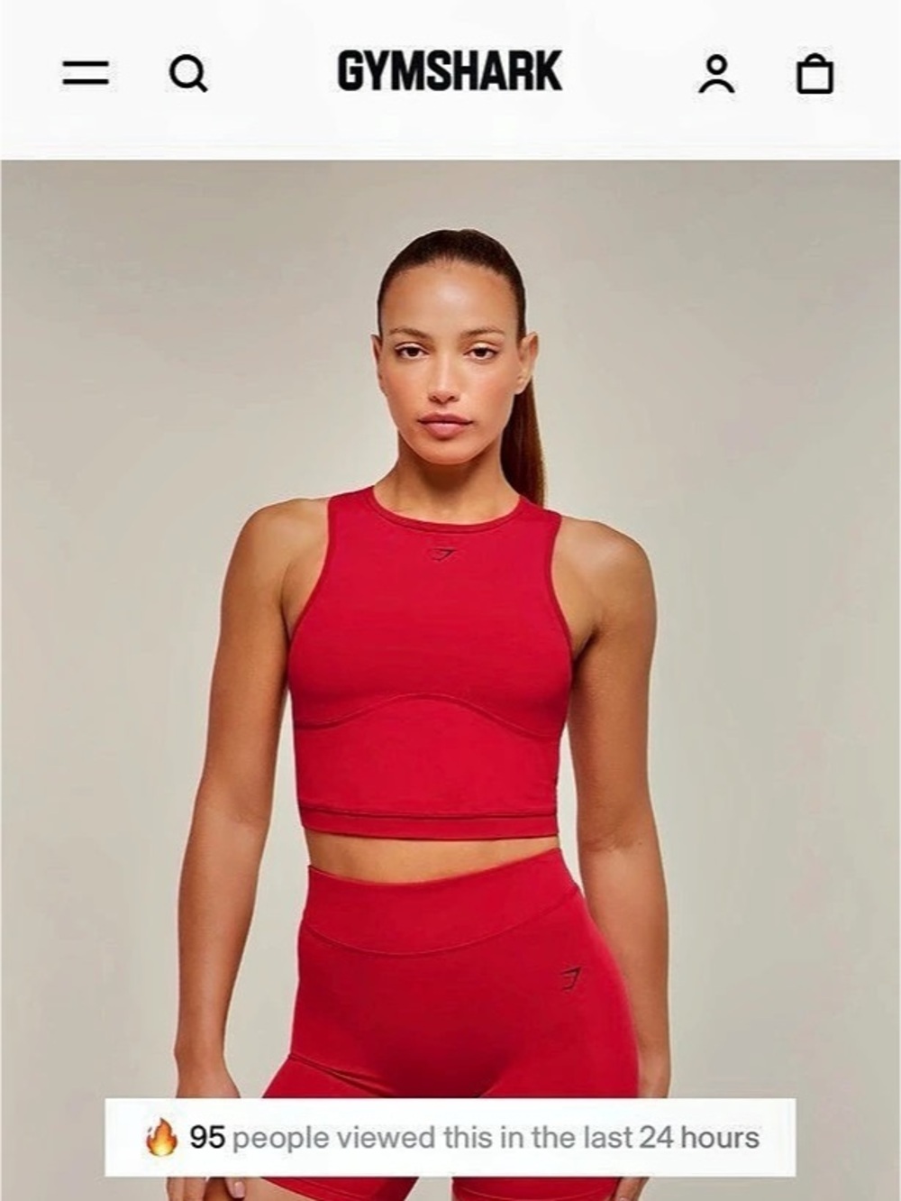 Gymshark Lifting Dipped Crop Tank